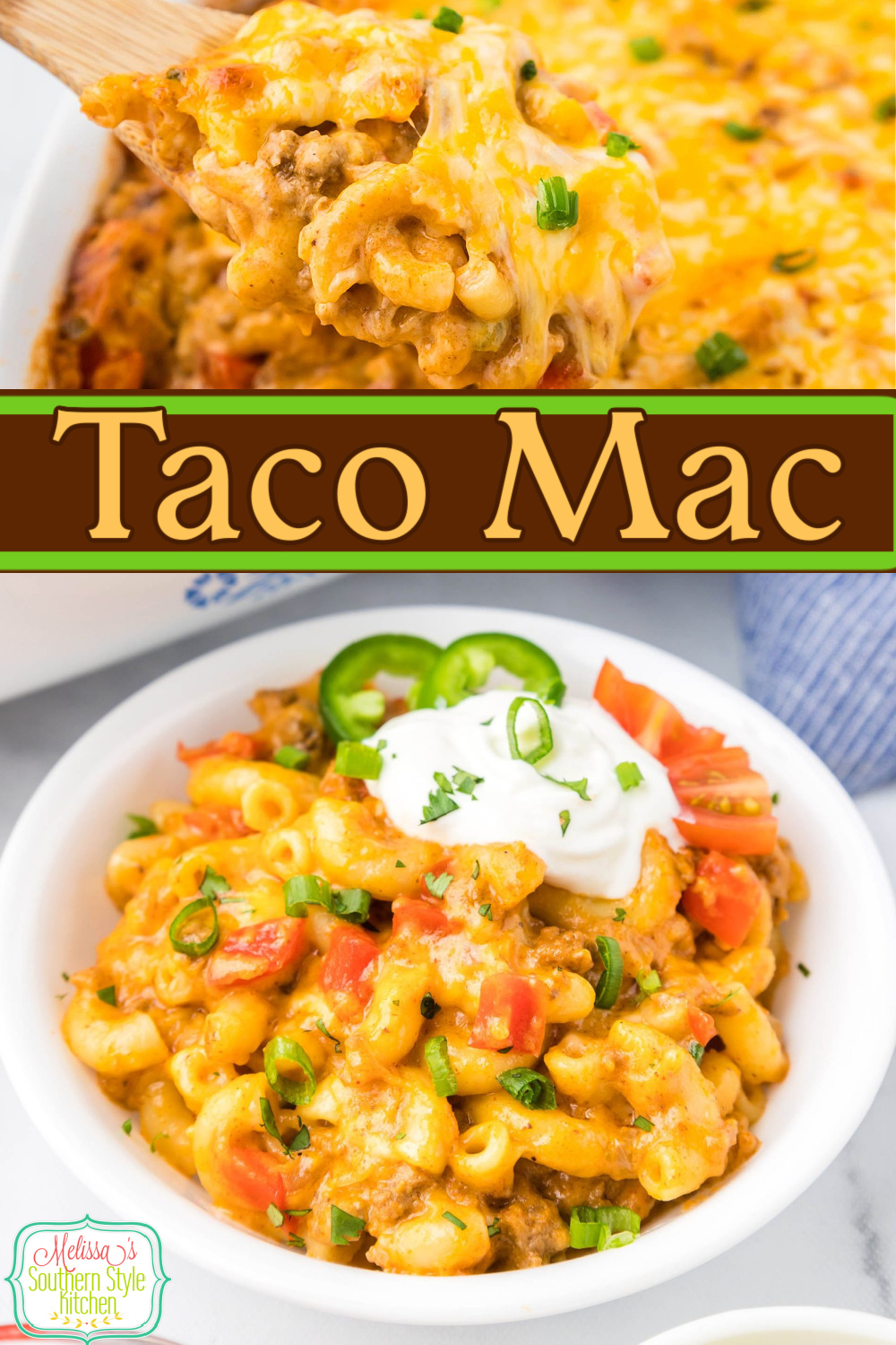 Treat the family to kicked up Taco Mac for supper #macaroni #macaroniandcheese #tacos #tacomac #tacorecipes #macandcheese #southernmacaroniandcheese #tacobeef #macaronicasserole via @melissasssk