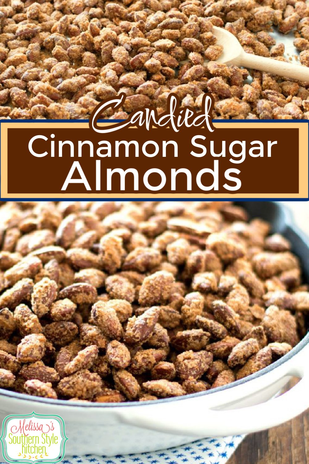A balanced diet is a few of these crazy delicious Roasted Cinnamon Sugar Almonds in each hand #roastedalmonds #cinnamonsugaralmonds #candiedalmonds #holidayrecipes #Christmasrecipes #desserts #dessertfoodrecipes #southernrecipes #southernfood via @melissasssk
