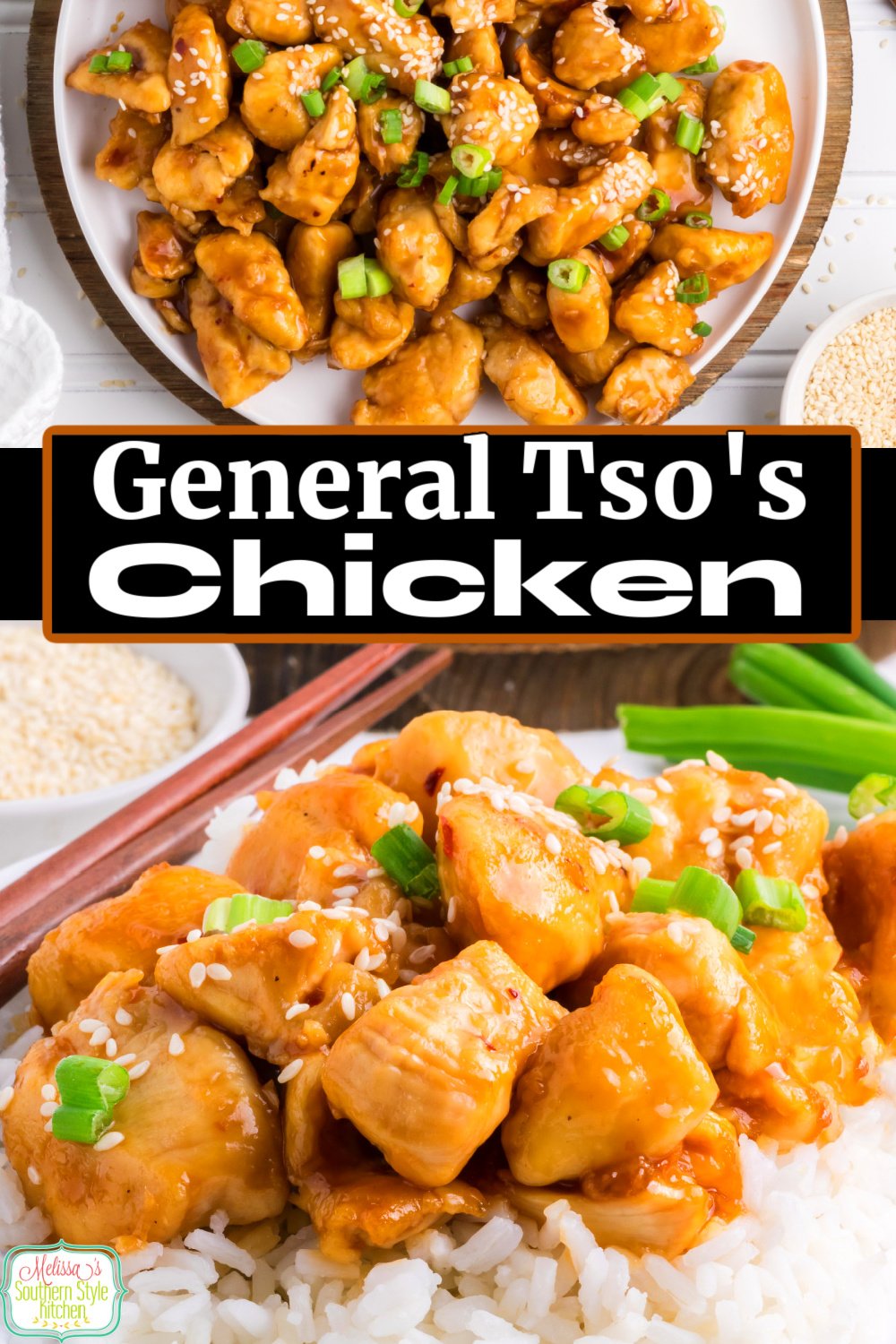 You'll save money and time when you make this delectable General Tso's Chicken over jasmine rice at home. #generaltsoschicken #easychickenrecipes #bestchickenrecipes #takoutrecipes #copycatgeneraltsos #asianrecipes via @melissasssk