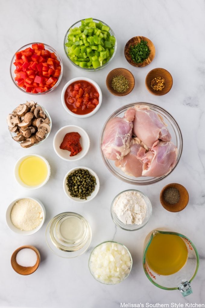 ingredients-to-make-chicken-cacciatore