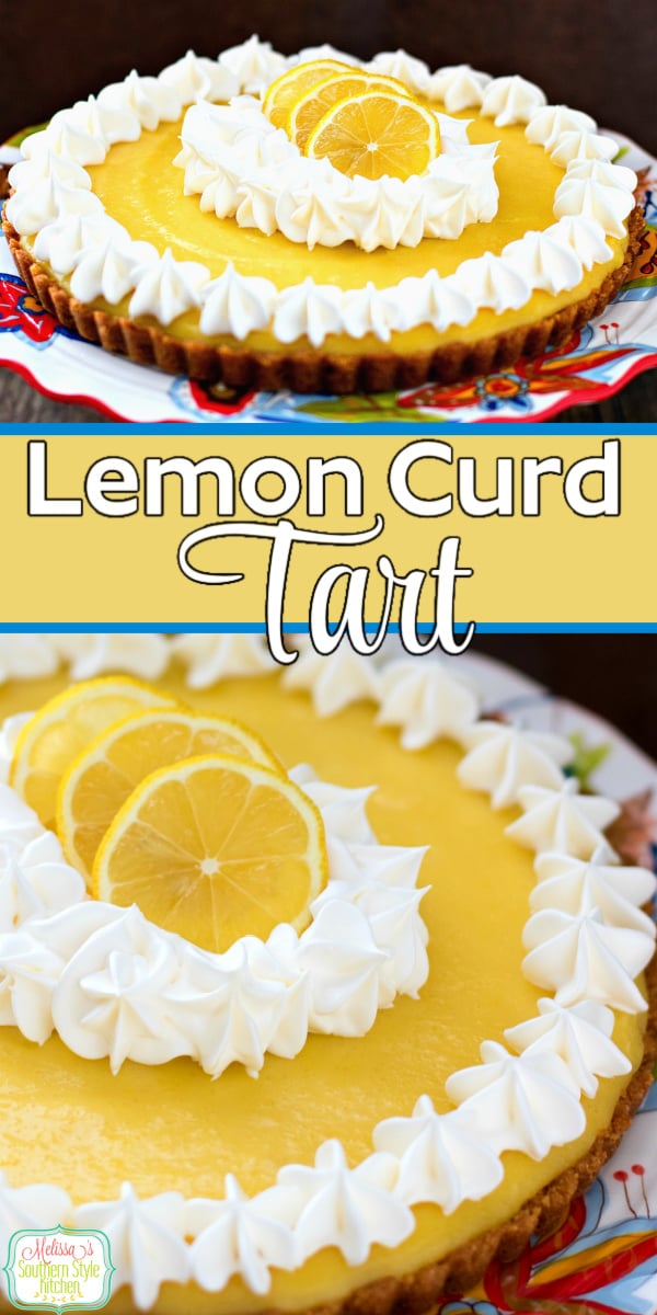 The filling for this Lemon Curd Tart is silky smooth and filled with lemony flavor in every bite #lemoncurd #lemoncurdtart #lemonpie #lemondesserts #lemonpie #lemons #desserts #pies #dessertfoodrecipes #southernfood #southernrecipes via @melissasssk