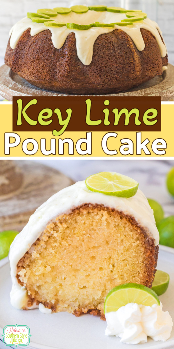 This Key Lime Pound Cake recipe features a bright fresh flavor that makes it a tasty option for warm weather desserts and holidays year-round. #keylimecake #poundcakerecipes #southernpoundcake #keylimedesserts #keylimes #bestkeylimecake #dessertrecipes #summerdesserts via @melissasssk
