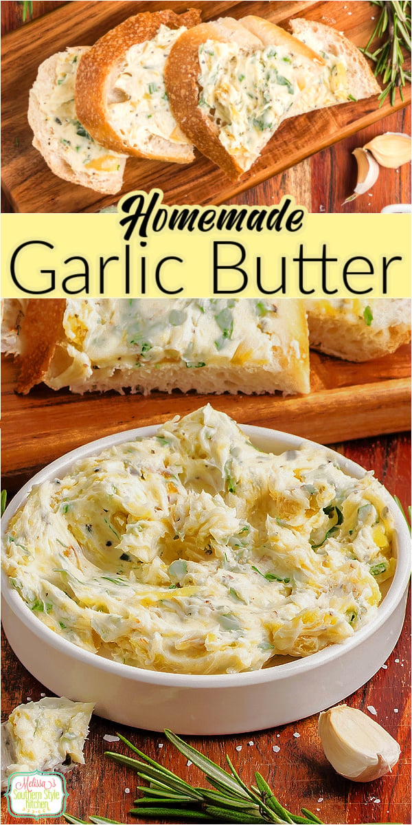 Creamy, rich roasted Garlic Butter made with sweet caramelized garlic for extra depth of flavor. This easy homemade spread is perfect for warm bread, juicy steaks, roasted vegetables, pasta, and more. Simple ingredients, bold flavor, and ready in minutes once your garlic is roasted! #garlicbutter #roastedgarlic #homemadebutter #easyrecipes #foodie #cookingfromscratch #butterrecipe #garliclover #kitchenhacks #simplerecipes #flavorboost #homemadegoodness #recipeideas #comfortfood #foodblogger via @melissasssk