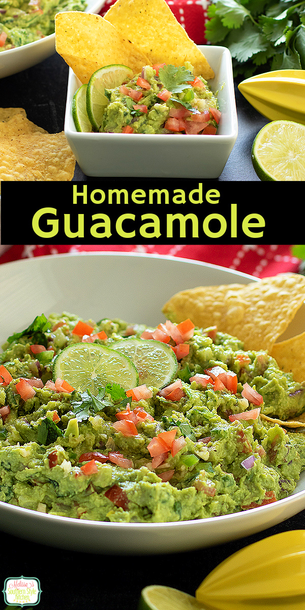 This easy homemade guacamole is creamy, fresh, and full of flavor using ripe avocados and simple seasonings. Perfect for parties and everyday snacking. #guacamole #gamedayrecipes #superbowlrecipes #mexicanfood #easyguacamole #mexicanrecipes via @melissasssk