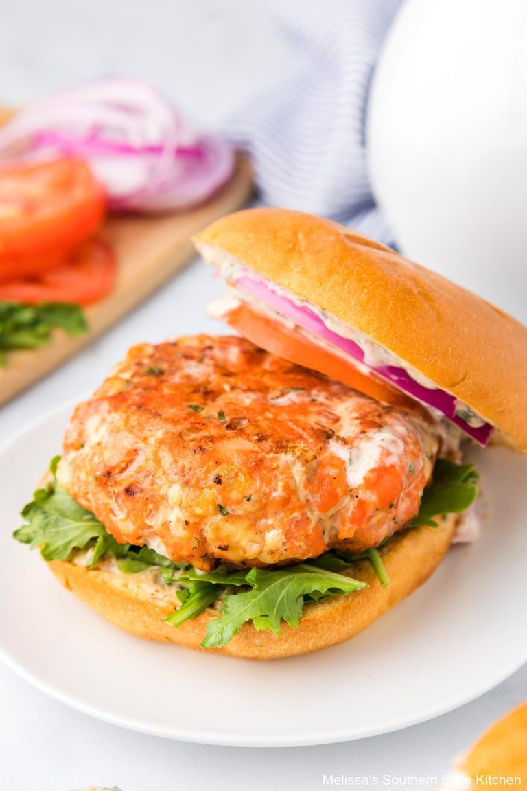Salmon Burgers Recipe - melissassouthernstylekitchen.com