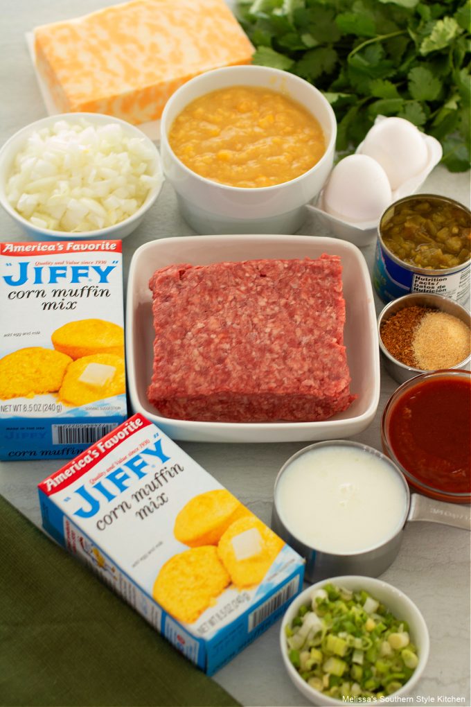 ingredients-to-make-cornbread-taco-bake