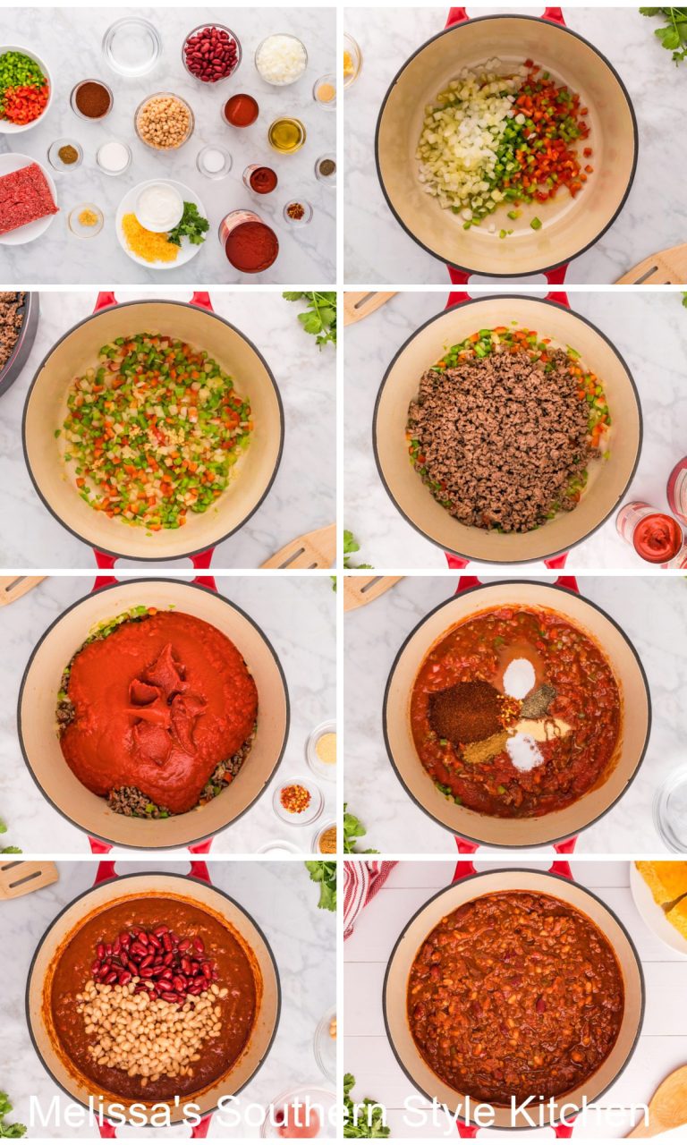 Chilli Making Chili with Beans - melissassouthernstylekitchen.com