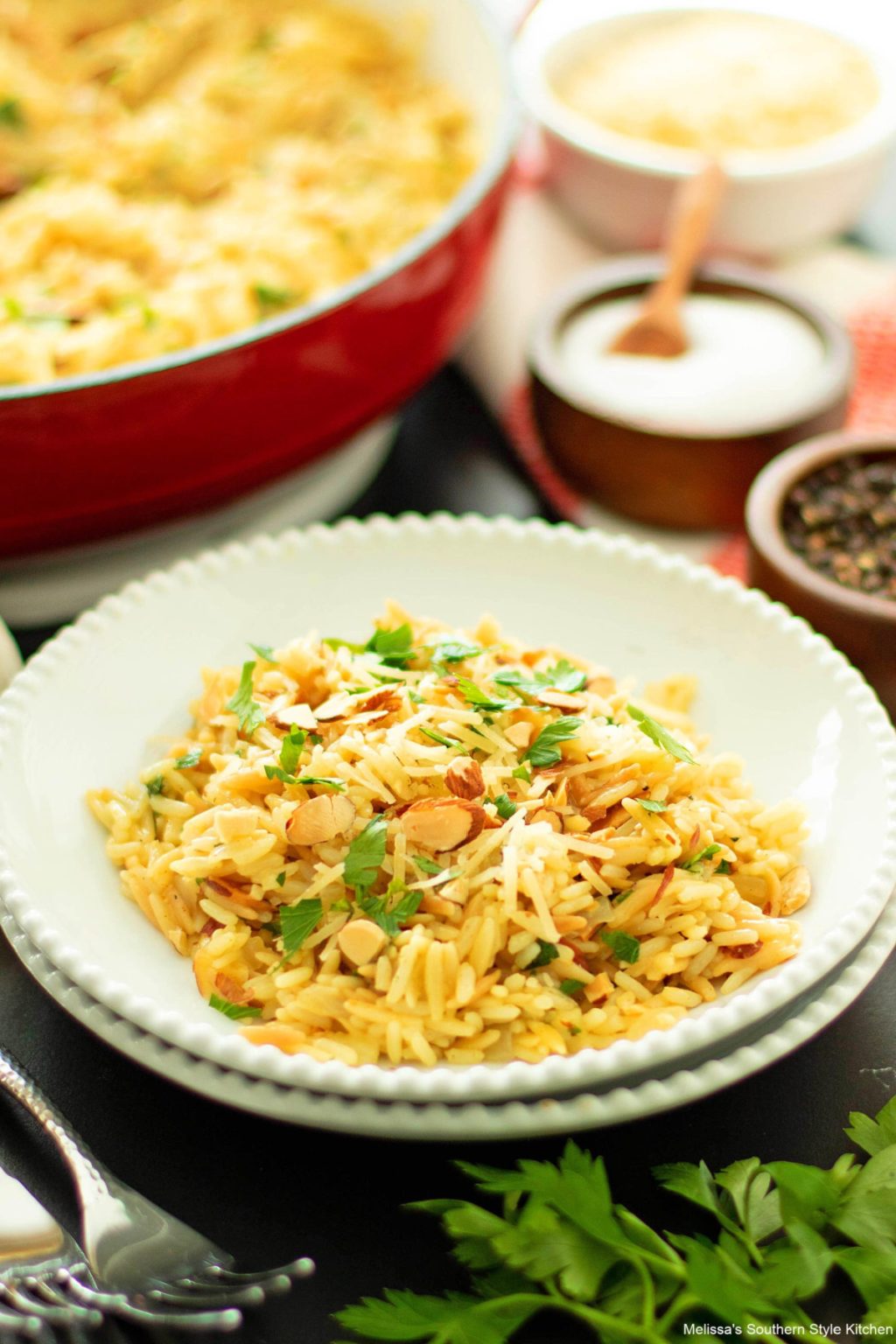 Large Southern Rice Rice Pilaf - melissassouthernstylekitchen.com