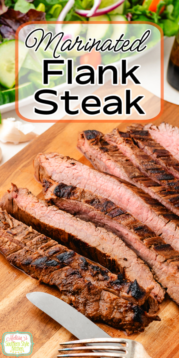 Easy marinated flank steak that's tender, juicy, and packed with flavor. Perfect for grilling or skillet cooking, an impressive dish for any occasion! #FlankSteak #MarinatedSteak #GrillingRecipes #BeefRecipes #EasyDinner #TenderSteak #BBQRecipes #SteakLovers #FlankSteakRecipe #WeeknightMeals #CookLikeAPro #DeliciousSteak #SteakDinner via @melissasssk