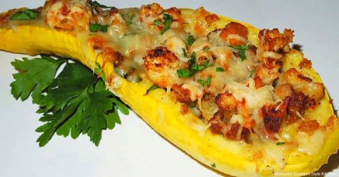 stuffed-summer-squash-with-sausage
