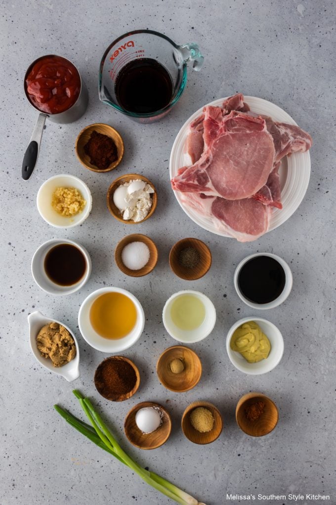 ingredients-to-make-barbecue-pork-chops