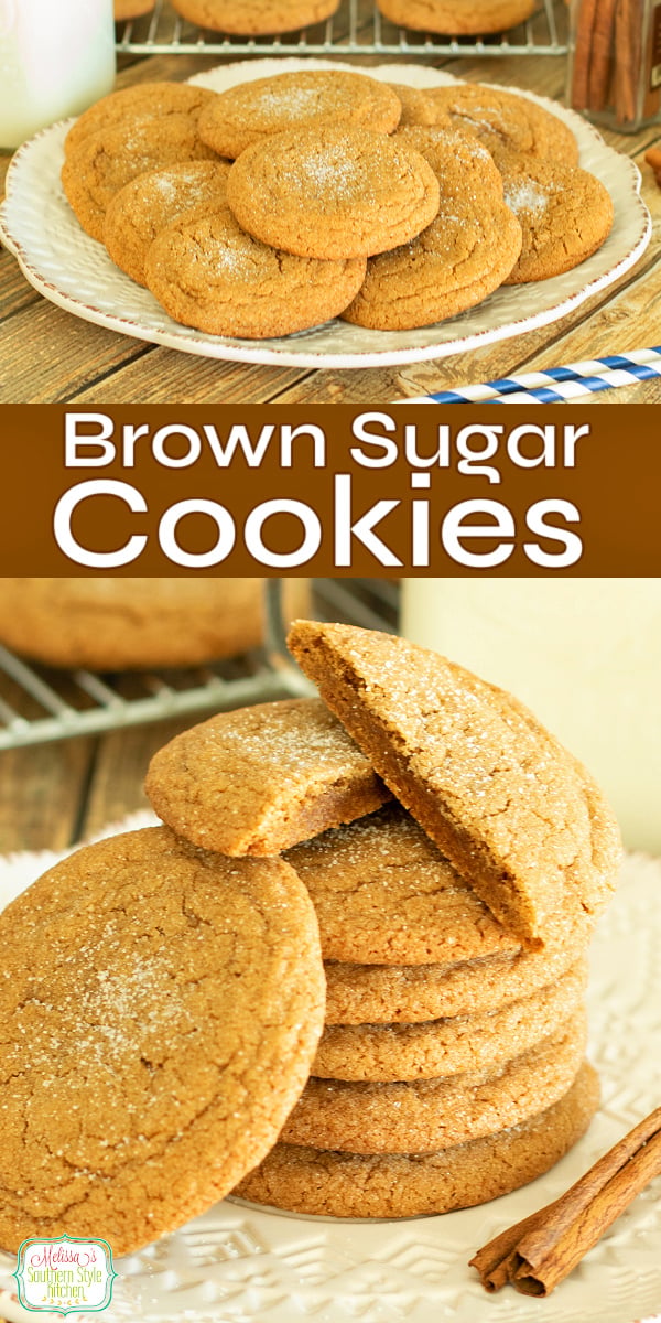 Soft, chewy, and full of rich brown sugar flavor, these easy brown sugar cookies are an old-fashioned treat made with simple pantry ingredients. Perfect with coffee, for holiday trays, or anytime you want a homemade sweet treat. Save this recipe to bake soon! #BrownSugarCookies #CookieRecipe #EasyBaking #HomemadeDessert #ChewyCookies #OldFashionedDessert #SouthernBaking #SouthernRecipes #EasyDessert via @melissasssk