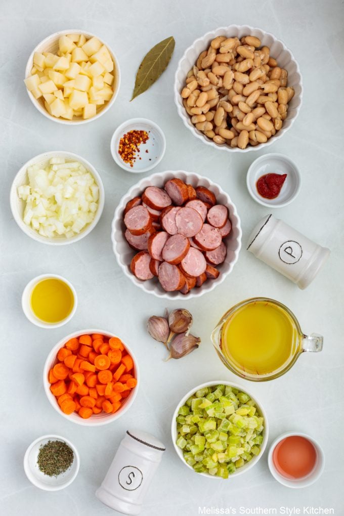 ingredients-to-make-sausage-stew